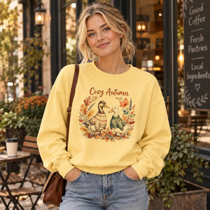 Cozy Autumn Goose Sweatshirt — 'Cozy Autumn' Fall Crewneck