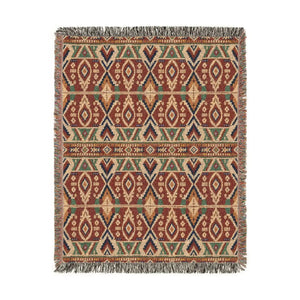 Stepped diagonal motif from the DipaliZ southwestern blanket artwork