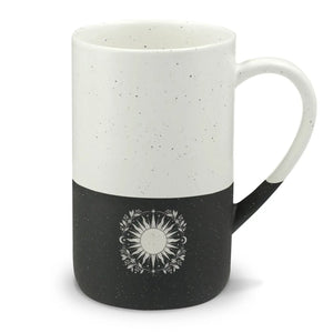 Celestial sunburst ceramic mug - mugs