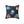 Cute Neon Raccoon Pattern Square Pillow — Colorful Cartoon Accent Cushion