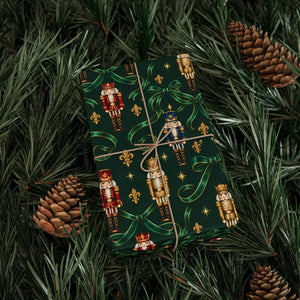 Luxury christmas wrapping paper – emerald green holiday gift wrap