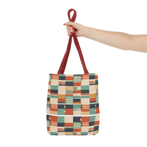 Aztec Patchwork Tote Bag – Boho Geometric All-Over Print Tote