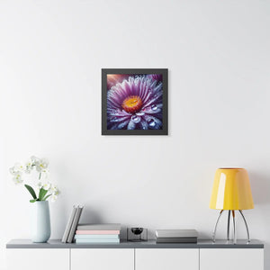Dipaliz flower closeup framed vertical nature art 18x24 - posters