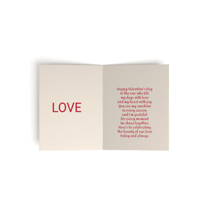 Pack of Valentine's day, Greeting cards with message (8, 16, and 24 pcs)