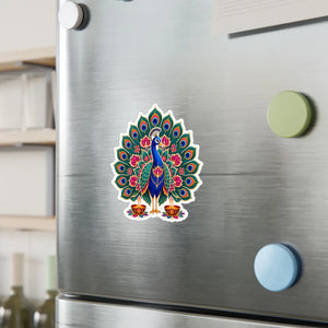 Peacock mandala kiss-cut vinyl decal - home decor decals