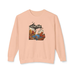 Leaf peeping michigan fall foliage crewneck sweatshirt - sweatshirts