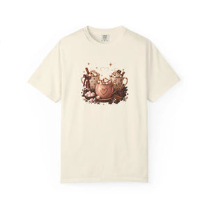 Hot cocoa bears garment-dyed t-shirt - t-shirts