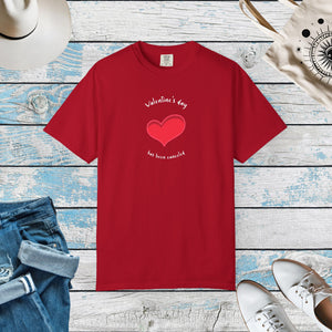 Anti Valentine's Day Cotton Tee - Garment Dyed Comfort - DipaliZ
