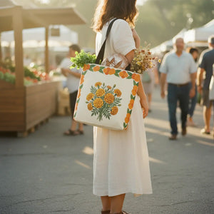 Marigold Bouquet Tote Bag