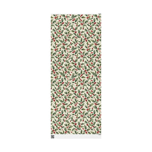 Festive Holly Berry Christmas Wrapping Paper