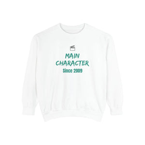 DipaliZ personalized Main Character garment-dyed sweatshirt - Main Character Since lettering with a year you choose