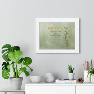Namaste, Framed Horizontal Poster