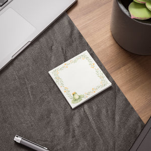 Frog Princess Floral Post-It Note Pad