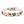 Paw Print Dog Collar — Colorful Red, Teal & Brown Paw Pattern