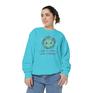 Life is better with cabbage sweatshirt - sweatshirts