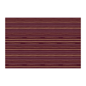 Striped Maroon Cotton Fabric by the Yard – Combed Cotton Prima