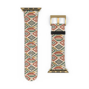 Southwestern Pattern Watch Band — Geometric Aztec Print for Apple Watch