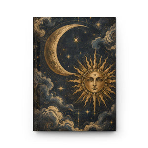 Celestial sun and moon hardcover journal - journals