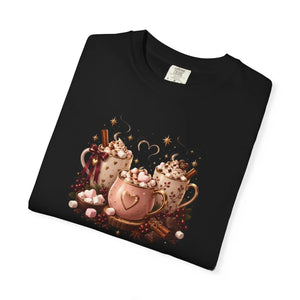 Hot cocoa bears garment-dyed t-shirt - t-shirts