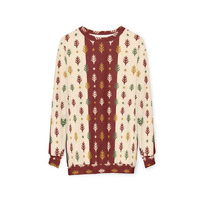 DipaliZ pine tree pattern sweatshirt, made to order in sizes XS through 2XL