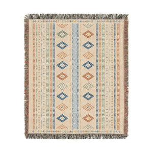 DipaliZ woven throw, southwestern artwork with slightly irregular lines