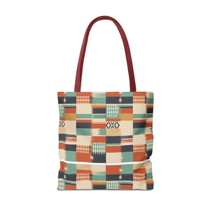 Aztec Patchwork Tote Bag – Boho Geometric All-Over Print Tote