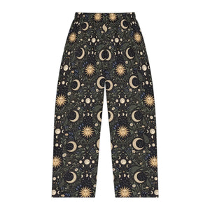 Celestial moon and stars pajama pants - pajamas
