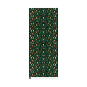 Luxury christmas wrapping paper – emerald green holiday gift wrap
