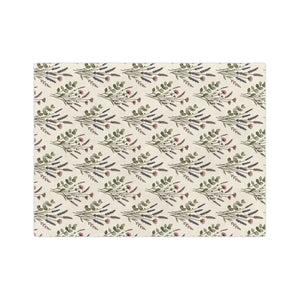 Botanical spring throw by DipaliZ for a sofa or bed foot