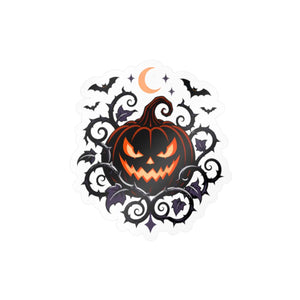 Halloween pumpkin kiss-cut vinyl decal - home decor decals