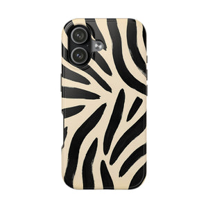Zebra Print Tough Phone Case