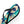Geometric teal and navy flip flops - slippers