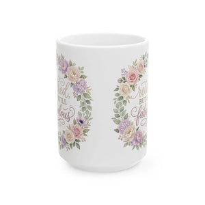 Floral Retirement Mug — "Retired but still fabulous" Ceramic Coffee Cup