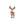 Kiss-cut vinyl decal – festive christmas reindeer with antlers - home decor decals