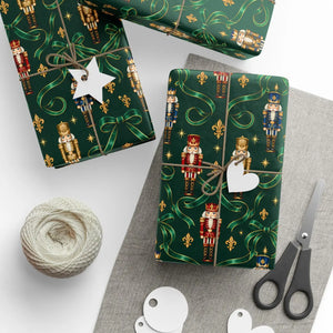 Luxury christmas wrapping paper – emerald green holiday gift wrap
