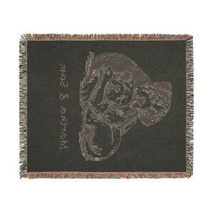 Personalized, Cozy Dog Lovers Woven Blanket - Adorable Puppy Design for Home Decor