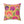 Floral Pansy Face Decorative Pillow — Cheerful Yellow Botanical Throw Pillow
