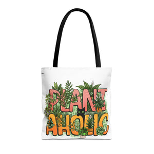 Plantaholic Tote Bag — Cute 'Plant Aholic' Eco Shopper for Plant Lovers