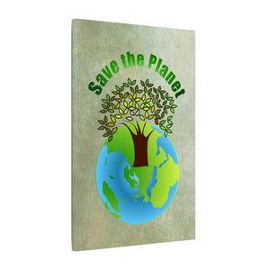 Save the planet, Matte Canvas, Stretched, 0.75"