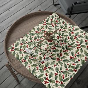 Festive Holly Berry Christmas Wrapping Paper
