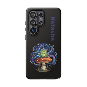 Personalized Frog on Mushroom Tough Phone Case