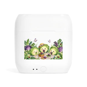 Kawaii cabbage garden wireless earbuds - headphones