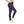Moon & Bat Halloween Leggings — Purple Night Sky All-Over Print