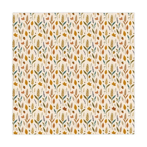 DipaliZ 140cm square polyester tablecloth in ochre and rust tones