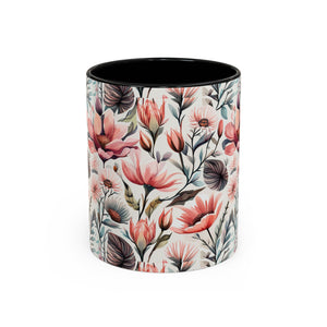 Flowers and birds, Accent Coffee Mug, 11oz