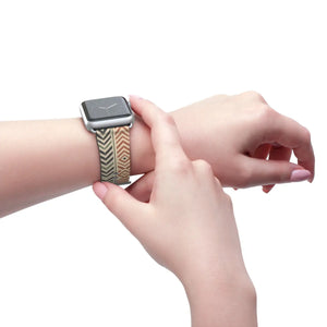 Tribal Chevron Pattern Watch Band - Boho Geometric Apple Watch Strap