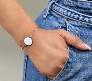 Adjustable photo charm bracelet, personalized picture keepsake gift - bracelets