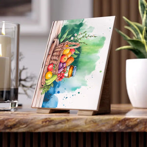 Vibrant Fruity Delight Ceramic Wall Tiles with Glistening Jelly Accents - Dipaliz