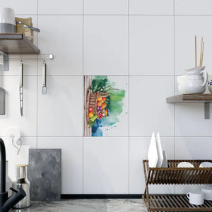 Vibrant Fruity Delight Ceramic Wall Tiles with Glistening Jelly Accents - Dipaliz