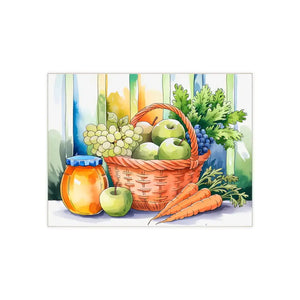 Fruit Veggie Ceramic Photo Tile - Vibrant Wall Decor - Dipaliz - 6’’ × 8’’ / Matte - Tiles